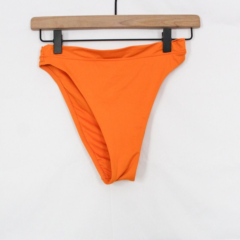 Victoria's Secret Mix and Match Bright Orange High Leg Swim Bottoms Small